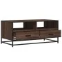Mesa de centro madera ingeniería metal roble marrón 100x50x45cm de , Mesas de centro - Ref: Foro24-848788, Precio: 104,56 €, ...