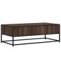 Mesa de centro madera ingeniería metal marrón 100x50x35 cm by , Coffee table - Ref: Foro24-848783, Price: 69,16 €, Discount: %