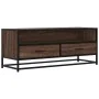 Mueble TV metal y madera ingeniería marrón roble 100x34,5x40 cm de , Muebles TV - Ref: Foro24-848818, Precio: 90,79 €, Descue...