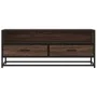 Mueble TV metal y madera ingeniería marrón roble 100x34,5x40 cm de , Muebles TV - Ref: Foro24-848818, Precio: 90,79 €, Descue...