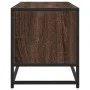 Mueble TV metal y madera ingeniería marrón roble 100x34,5x40 cm de , Muebles TV - Ref: Foro24-848818, Precio: 90,79 €, Descue...