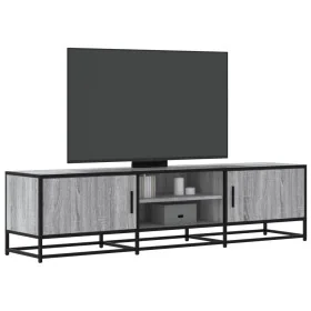 Mueble TV metal y madera ingeniería gris Sonoma 160x35x41 cm von , TV-Möbel - Ref: Foro24-848847, Preis: 113,56 €, Rabatt: %