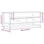 Mueble TV metal y madera ingeniería marrón roble 100x34,5x40 cm de , Muebles TV - Ref: Foro24-848818, Precio: 90,79 €, Descue...