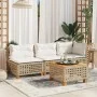 Sofá de jardín de 3 plazas con cojines ratán sintético beige von , Outdoor-Sofas - Ref: Foro24-365943, Preis: 258,75 €, Rabat...