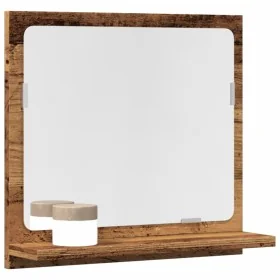 Espejo mueble de baño madera ingeniería envejecida 40x11x37 cm de , Tocadores de baño - Ref: Foro24-856187, Precio: 28,53 €, ...