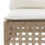 Sofá de jardín de 3 plazas con cojines ratán sintético beige von , Outdoor-Sofas - Ref: Foro24-365943, Preis: 258,75 €, Rabat...
