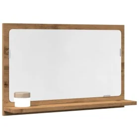 Espejo mueble baño madera ingeniería roble artisan 60x11x37 cm de , Tocadores de baño - Ref: Foro24-856198, Precio: 36,24 €, ...