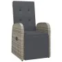 Set comedor jardín 9 pzas y cojines ratán sintético gris by , Garden sets - Ref: Foro24-3277624, Price: 1,00 €, Discount: %
