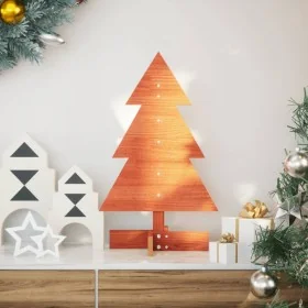 Árbol de Navidad de adorno madera maciza pino marrón cera 60 cm by , Christmas trees - Ref: Foro24-858182, Price: 16,02 €, Di...