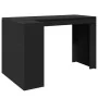 Escritorio de madera de ingeniería negro 123,5x73,5x75 cm by , Desks - Ref: Foro24-847983, Price: 118,93 €, Discount: %