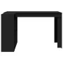 Escritorio de madera de ingeniería negro 123,5x73,5x75 cm by , Desks - Ref: Foro24-847983, Price: 118,93 €, Discount: %
