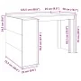 Escritorio de madera de ingeniería negro 123,5x73,5x75 cm by , Desks - Ref: Foro24-847983, Price: 118,93 €, Discount: %
