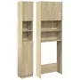 Juego de muebles de baño 2 pzas madera ingeniería roble Sonoma by , Accessories for washing machines and dryers - Ref: Foro24...