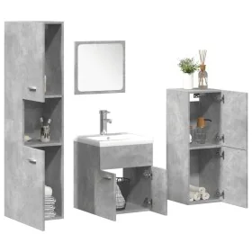 Set muebles de baño 5 piezas madera ingeniería gris hormigón von , Badezimmermöbel - Ref: Foro24-3324876, Preis: 209,52 €, Ra...