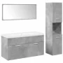Juego muebles de baño 4 pzas madera contrachapada gris hormigón by , Bathroom furniture - Ref: Foro24-3324881, Price: 288,80 ...