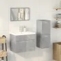Juego muebles de baño 4 pzas madera contrachapada gris hormigón by , Bathroom furniture - Ref: Foro24-3324883, Price: 196,58 ...