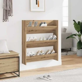 Zapatero de pared madera ingeniería roble artisan 80x18x90 cm by , Shoe racks and shoe organizers - Ref: Foro24-856545, Price...