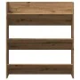 Zapatero de pared madera ingeniería roble artisan 80x18x90 cm by , Shoe racks and shoe organizers - Ref: Foro24-856545, Price...
