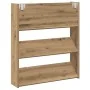 Zapatero de pared madera ingeniería roble artisan 80x18x90 cm by , Shoe racks and shoe organizers - Ref: Foro24-856545, Price...