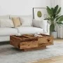 Mesa de centro madera ingeniería madera envejecida 90x60x31 cm by , Coffee table - Ref: Foro24-856570, Price: 105,28 €, Disco...