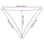 Toldo de vela triangular HDPE naranja 160 g/m² 5x5x6 m by , Umbrellas - Ref: Foro24-311705, Price: 35,68 €, Discount: %