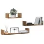Estantes pared 3 unidades madera ingeniería roble artisan by , Shelves and shelves - Ref: Foro24-855793, Price: 29,26 €, Disc...