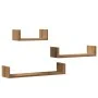 Estantes pared 3 unidades madera ingeniería roble artisan by , Shelves and shelves - Ref: Foro24-855793, Price: 29,26 €, Disc...