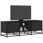 Mueble de TV madera de ingeniería y metal negro 120x35x41 cm by , TV Furniture - Ref: Foro24-848839, Price: 103,32 €, Discoun...