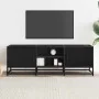 Mueble de TV madera de ingeniería y metal negro 120x35x41 cm by , TV Furniture - Ref: Foro24-848839, Price: 103,32 €, Discoun...