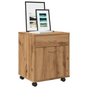 Armario con ruedas madera ingeniería roble artisan 45x38x54 cm von , Schließfächer und Lagerschränke - Ref: Foro24-856655, Pr...
