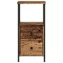 Mesitas de noche 2 ud madera ingeniería envejecida 34x35,5x70cm by , Nightstands - Ref: Foro24-857251, Price: 116,33 €, Disco...