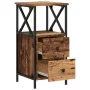 Mesitas de noche 2 ud madera ingeniería envejecida 34x35,5x70cm by , Nightstands - Ref: Foro24-857251, Price: 116,33 €, Disco...