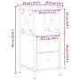 Mesitas de noche 2 ud madera ingeniería envejecida 34x35,5x70cm by , Nightstands - Ref: Foro24-857251, Price: 116,33 €, Disco...