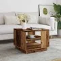 Mesa de centro madera ingeniería madera envejecida 55x55x42 cm by , Coffee table - Ref: Foro24-856802, Price: 54,17 €, Discou...
