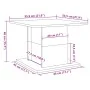 Mesa de centro madera ingeniería roble artisan 55,5x55,5x40 cm de , Mesas de centro - Ref: Foro24-856809, Precio: 39,82 €, De...