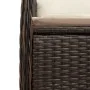 Set de mesa y sillas de jardín 11 pzs y cojines ratán PE marrón by , Garden sets - Ref: Foro24-3277285, Price: 1,00 €, Discou...