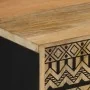 Aparador de madera maciza de mango rugosa 90x33,5x75 cm by , CD and DVD storage - Ref: Foro24-4018656, Price: 141,92 €, Disco...