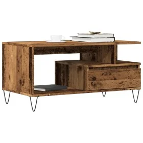 Mesa de centro madera ingeniería madera envejecida 90x49x45 cm by , Coffee table - Ref: Foro24-857452, Price: 91,33 €, Discou...