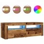 Mueble TV luces LED madera ingeniería envejecida 120x35x40 cm von , TV-Möbel - Ref: Foro24-856319, Preis: 100,87 €, Rabatt: %