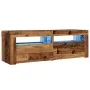 Mueble TV luces LED madera ingeniería envejecida 120x35x40 cm von , TV-Möbel - Ref: Foro24-856319, Preis: 100,87 €, Rabatt: %