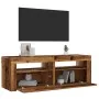 Mueble TV luces LED madera ingeniería envejecida 120x35x40 cm von , TV-Möbel - Ref: Foro24-856319, Preis: 100,87 €, Rabatt: %