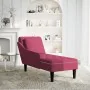 Tumbona con almohada y reposabrazo derecho terciopelo rojo vino by , Daybeds - Ref: Foro24-4009776, Price: 183,97 €, Discount: %