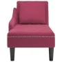 Tumbona con almohada y reposabrazo derecho terciopelo rojo vino by , Daybeds - Ref: Foro24-4009776, Price: 183,97 €, Discount: %
