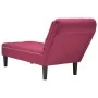Tumbona con almohada y reposabrazo derecho terciopelo rojo vino by , Daybeds - Ref: Foro24-4009776, Price: 183,97 €, Discount: %