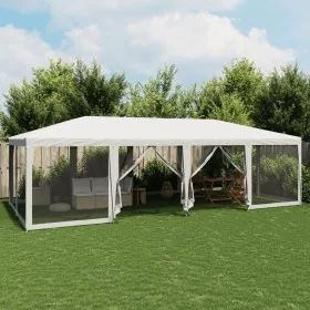 Carpa para fiestas con 12 paredes de malla HDPE blanco 8x4 m von , Zelte und Pavillons - Ref: Foro24-4010071, Preis: 207,72 €...
