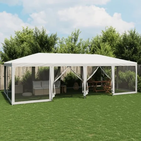 Carpa para fiestas con 12 paredes de malla HDPE blanco 8x4 m by , Tents and gazebos - Ref: Foro24-4010071, Price: 207,72 €, D...