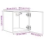 Mueble de pared para TV roble artisan 30,5x30x30 cm de , Muebles TV - Ref: Foro24-856414, Precio: 30,81 €, Descuento: %
