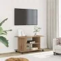 Mueble de TV ruedas madera ingeniería roble artisan 80x40x45 cm by , TV Furniture - Ref: Foro24-855791, Price: 61,82 €, Disco...