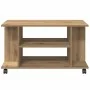 Mueble de TV ruedas madera ingeniería roble artisan 80x40x45 cm by , TV Furniture - Ref: Foro24-855791, Price: 61,82 €, Disco...