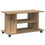 Mueble de TV ruedas madera ingeniería roble artisan 80x40x45 cm by , TV Furniture - Ref: Foro24-855791, Price: 61,82 €, Disco...